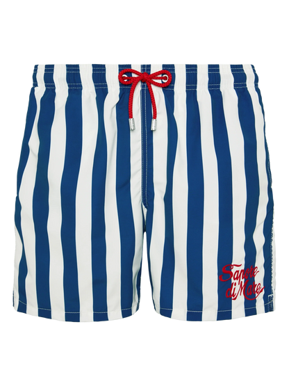 Mid-length Gustavia swim-shorts with Sapore di Mare embroidery | SAPORE DI MARE SPECIAL EDITION