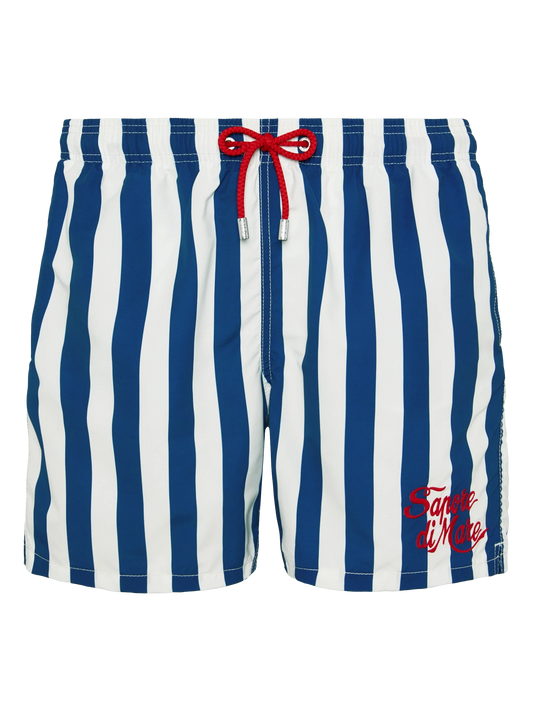 Mid-length Gustavia swim-shorts with Sapore di Mare embroidery | SAPORE DI MARE SPECIAL EDITION