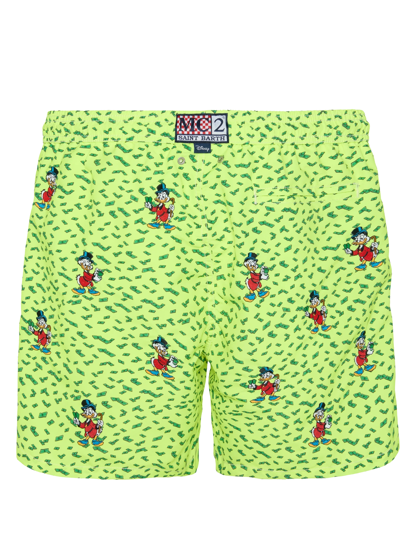 Mid-length striped Gustavia swim-shorts with Scrooge embroidery | DISNEY® SPECIAL EDITION