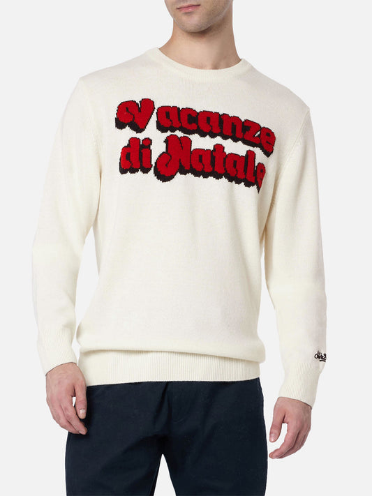 Man sweater Heron with Vacanze di Natale jacquard | VACANZE DI NATALE SPECIAL EDITION