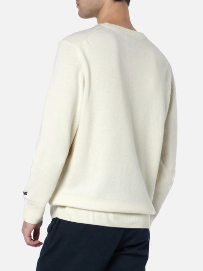 Man sweater Heron with Vacanze di Natale jacquard | VACANZE DI NATALE SPECIAL EDITION