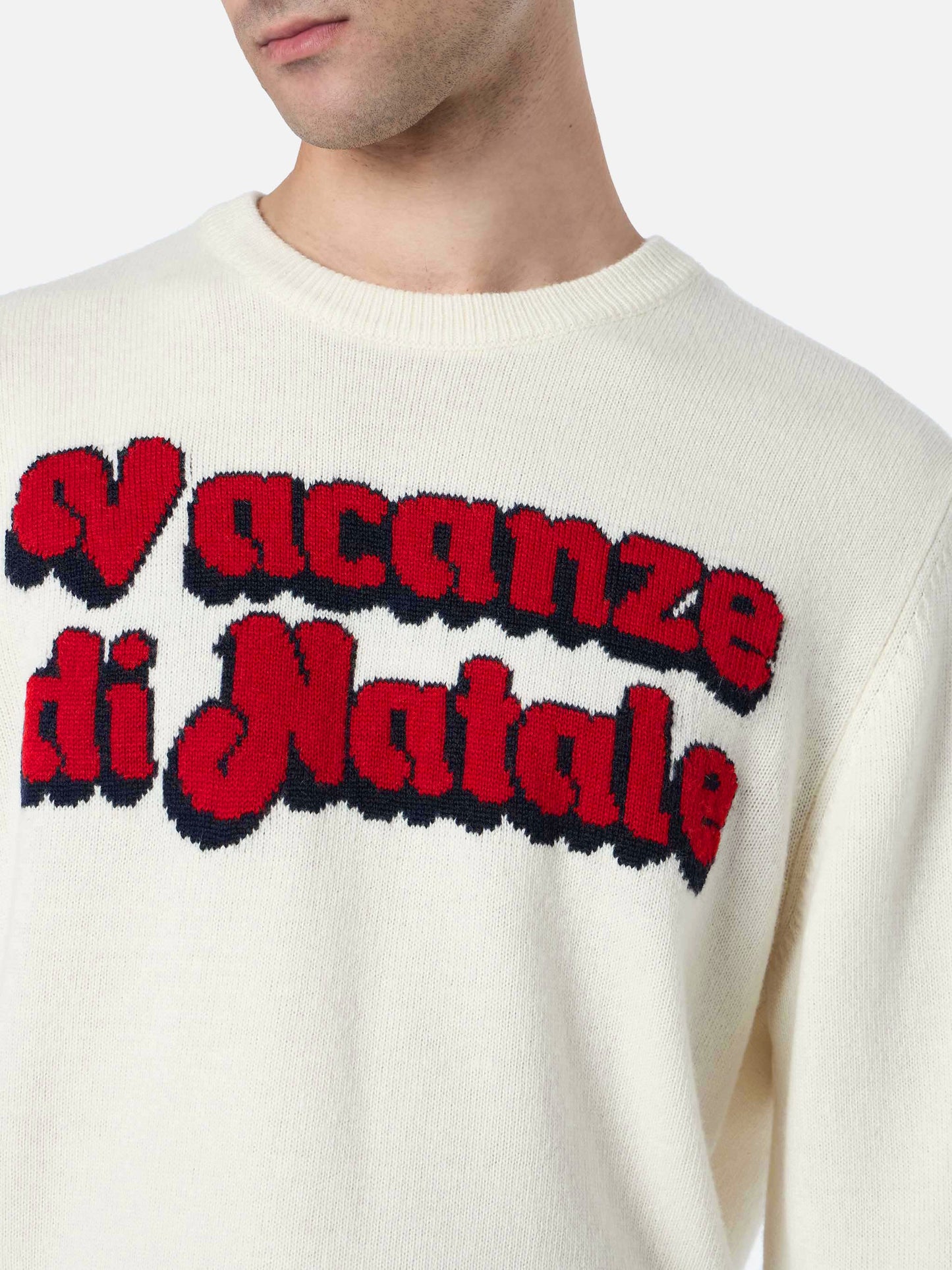 Man sweater Heron with Vacanze di Natale jacquard | VACANZE DI NATALE SPECIAL EDITION