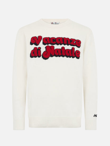 Man sweater Heron with Vacanze di Natale jacquard | VACANZE DI NATALE SPECIAL EDITION
