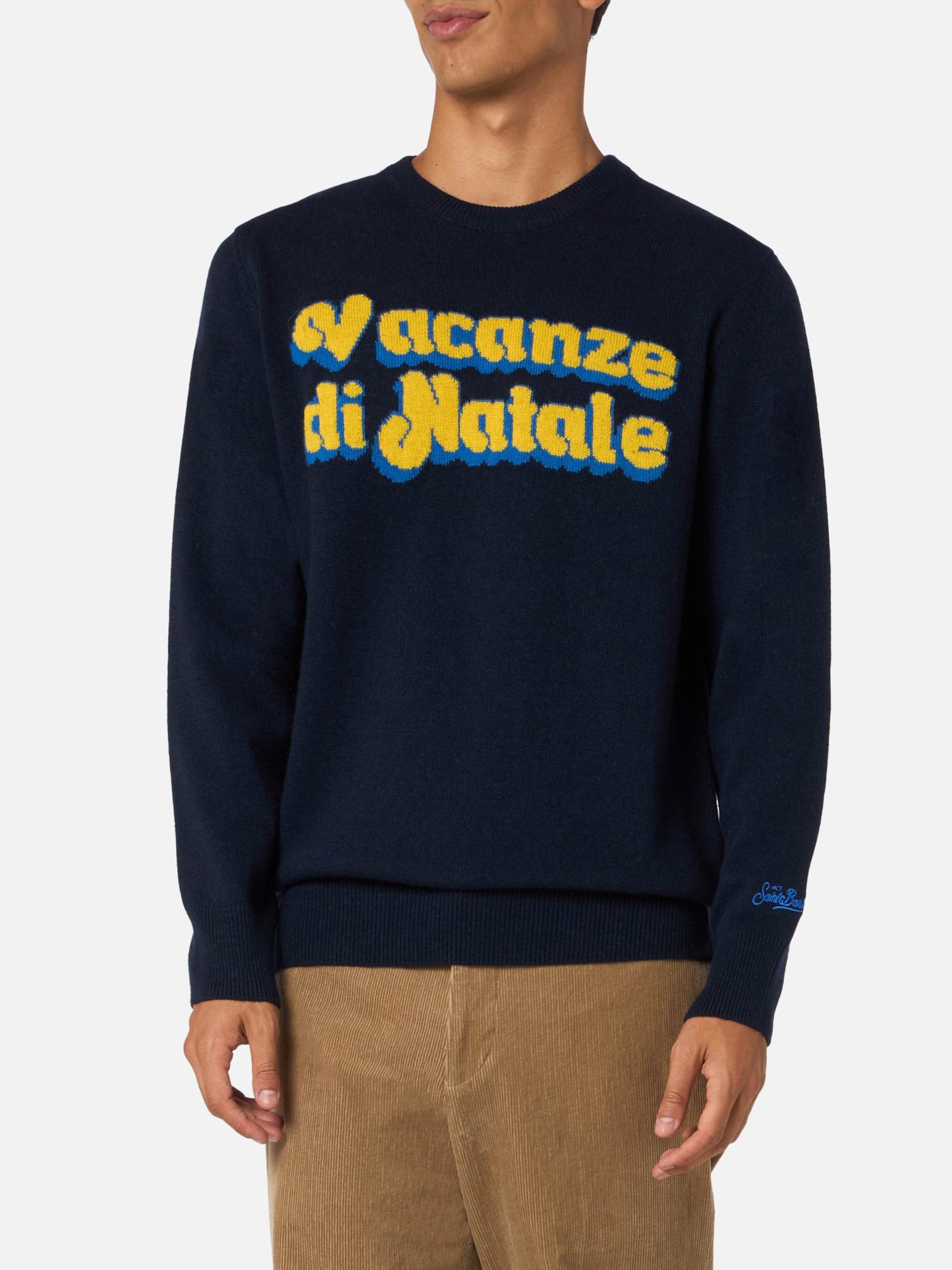 Man sweater Heron with Vacanze di Natale  jacquard | VACANZE DI NATALE SPECIAL EDITION