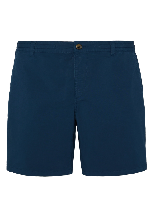 Navy blue cotton bermuda shorts Ischia