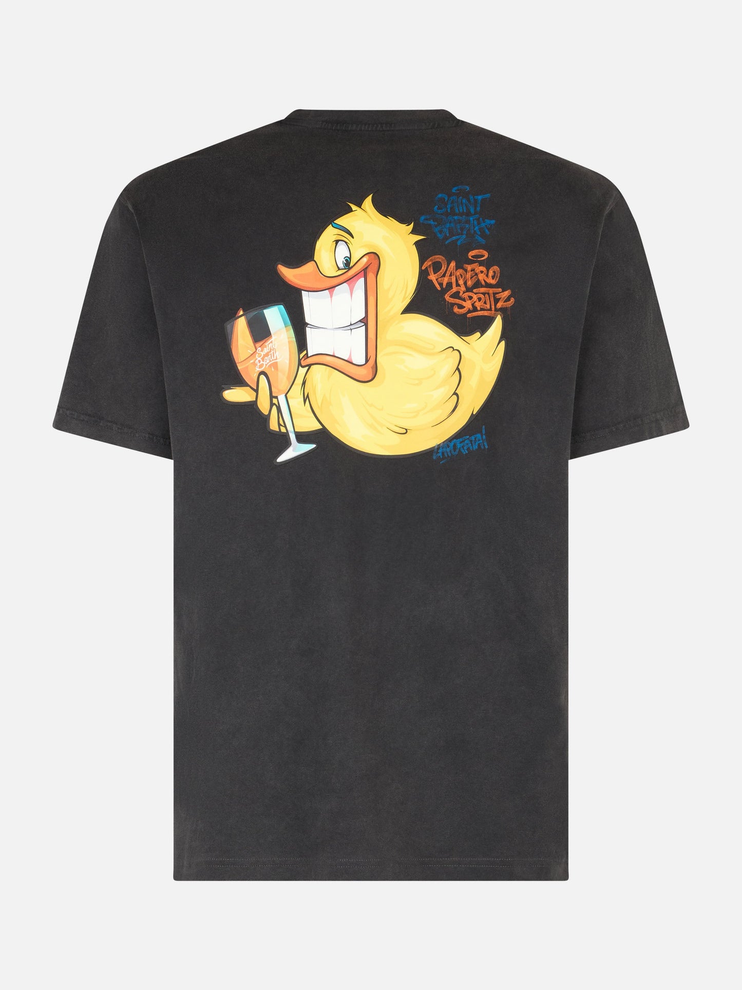 Man vintage cotton t-shirt Jack with Ducky Cryptopuppets print | CRYPTOPUPPETS SPECIAL EDITION