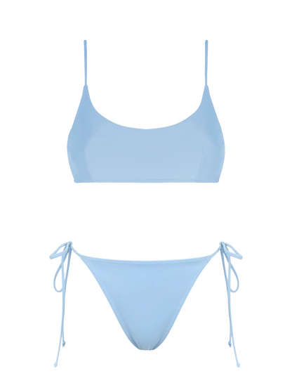 Woman light blue bralette bikini Judy Naomi