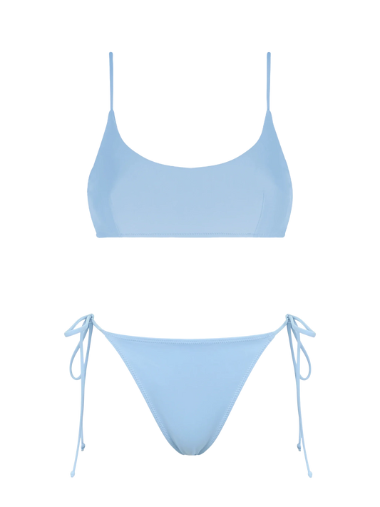 Woman light blue bralette bikini Judy Naomi