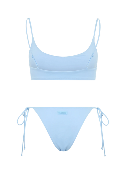 Woman light blue bralette bikini Judy Naomi
