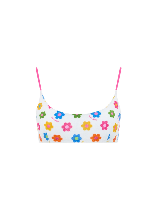 Woman terry bralette beach top Judy