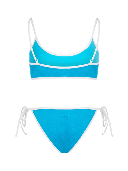 Woman terry bralette bikini Judy Virgo with piping