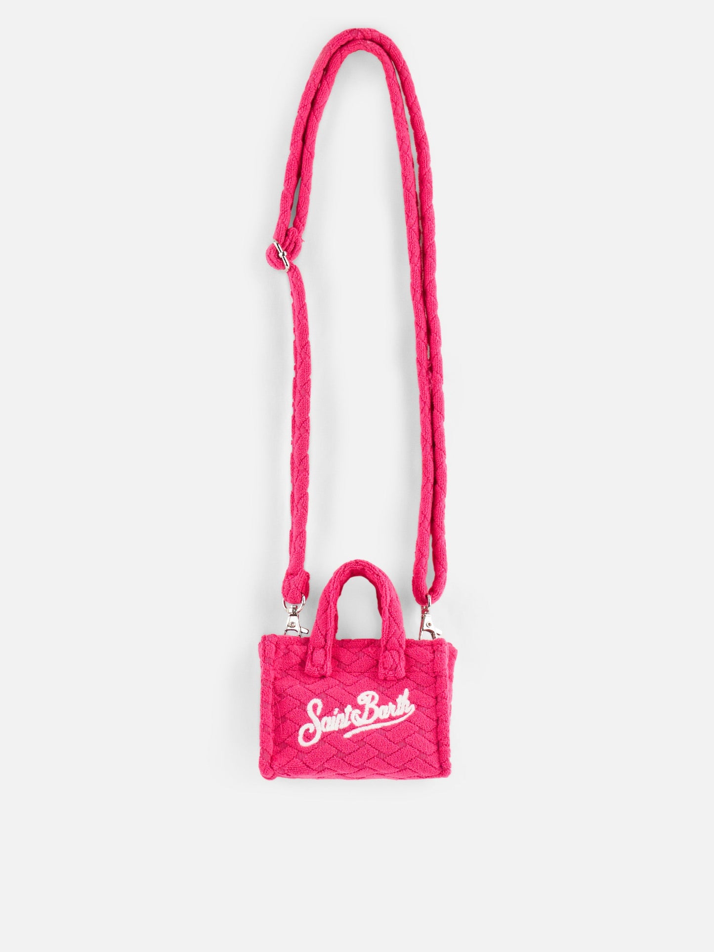 Fuchsia terry embossed Key Holder - MC2 Saint Barth