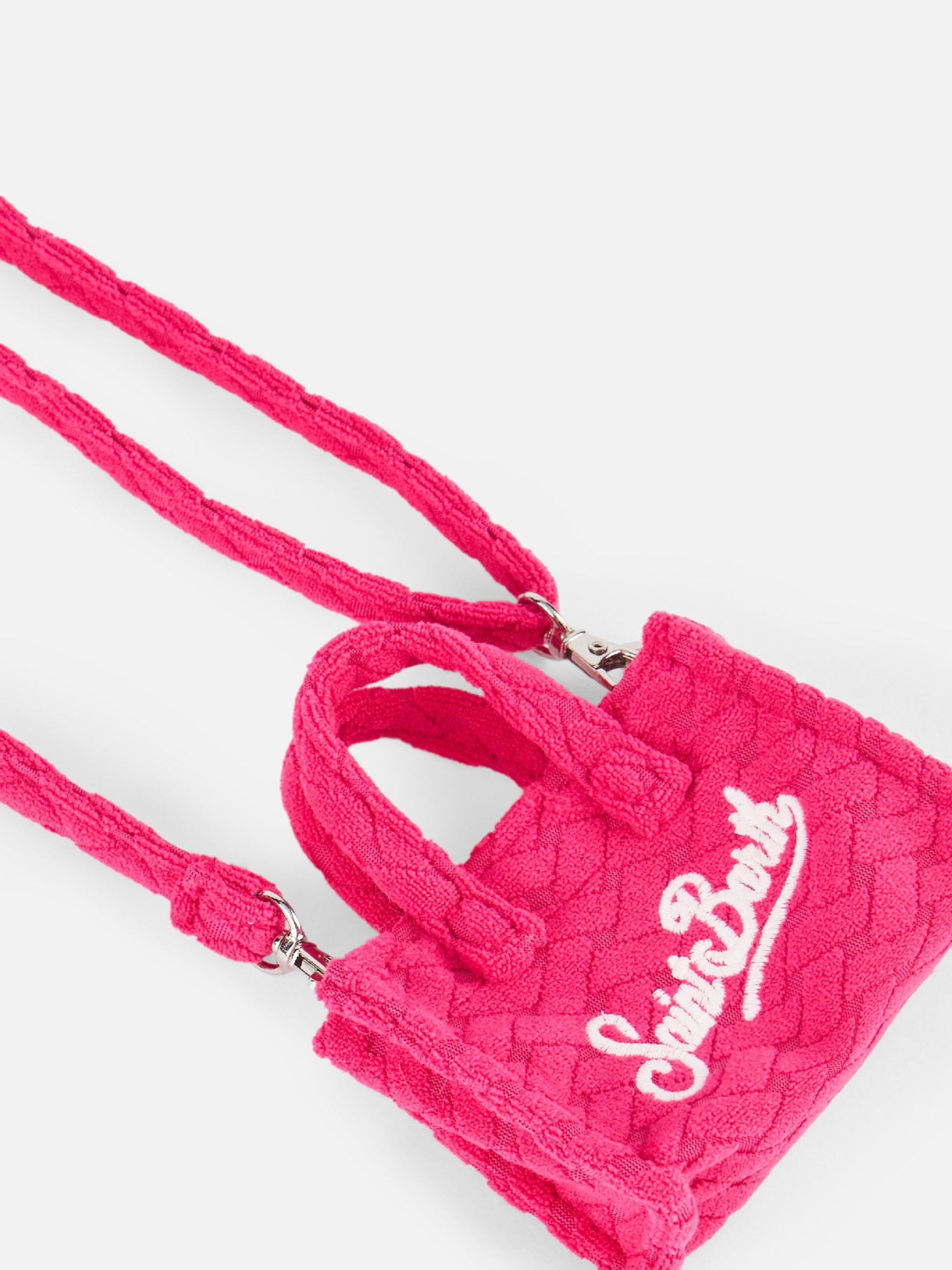 Fuchsia terry embossed Key Holder - MC2 Saint Barth