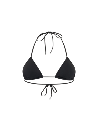 Woman black sequins triangle top Leah