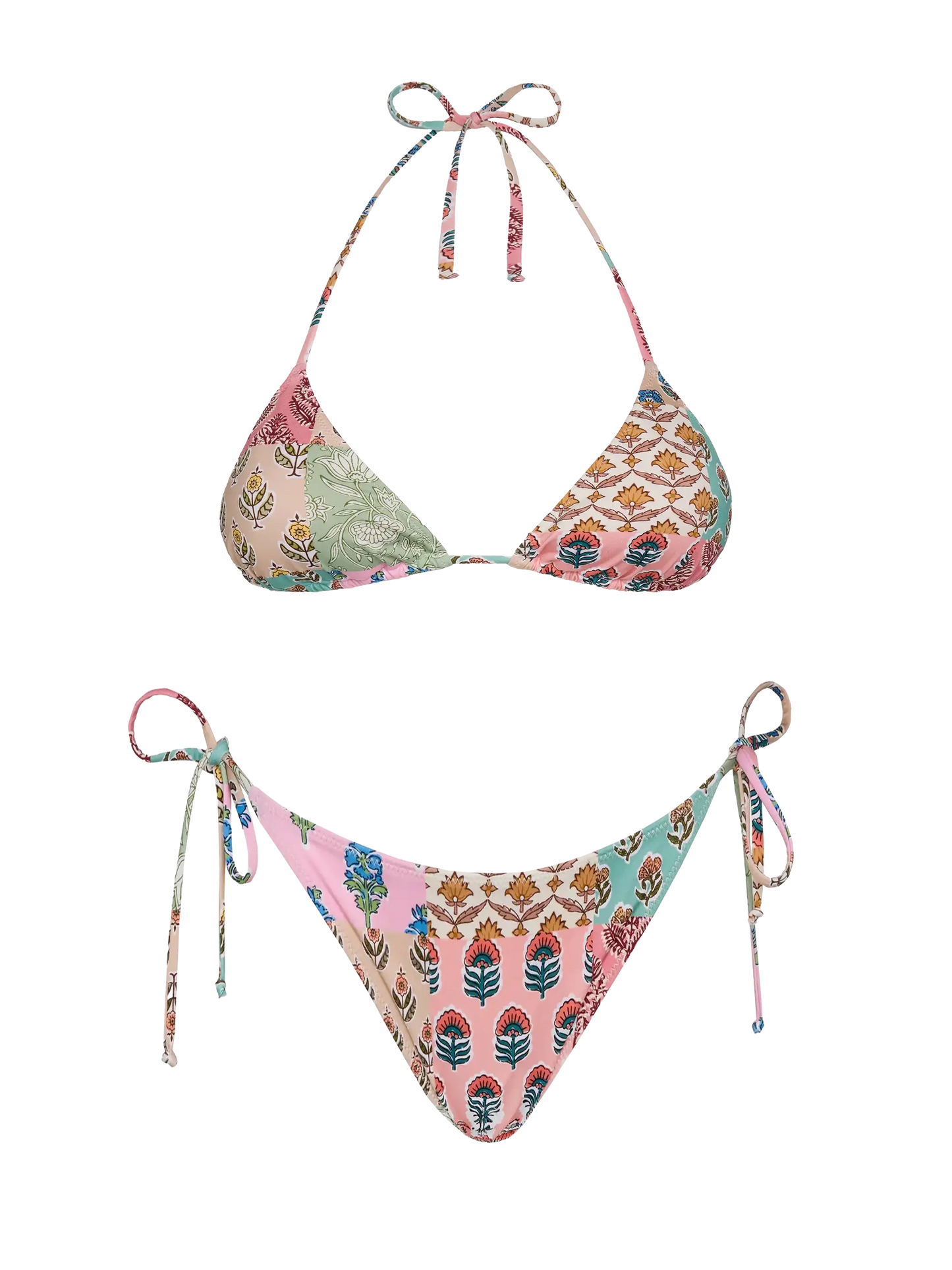 Triangle bikini Leah Virgo with floral print
