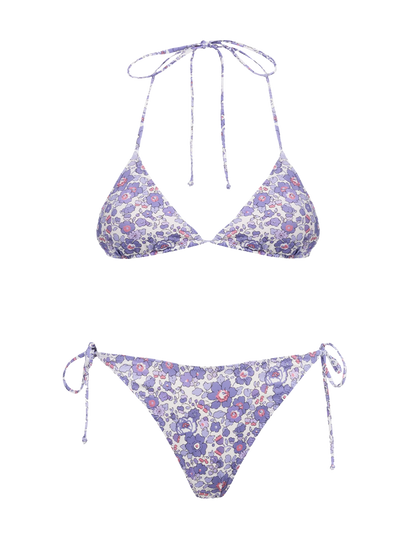 Woman Betsy triangle bikini Leah Virgo | MADE WITH LIBERTY FABRIC