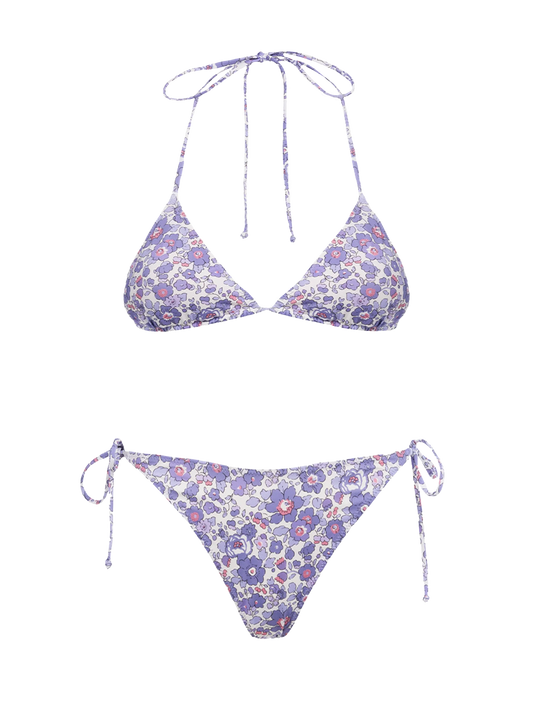 Woman Betsy triangle bikini Leah Virgo | MADE WITH LIBERTY FABRIC