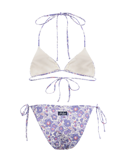 Woman Betsy triangle bikini Leah Virgo | MADE WITH LIBERTY FABRIC