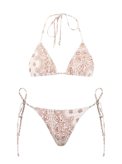 Woman bandanna triangle bikini Leah Marielle
