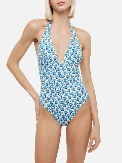 Marylin one-piece swimsuit with floral print