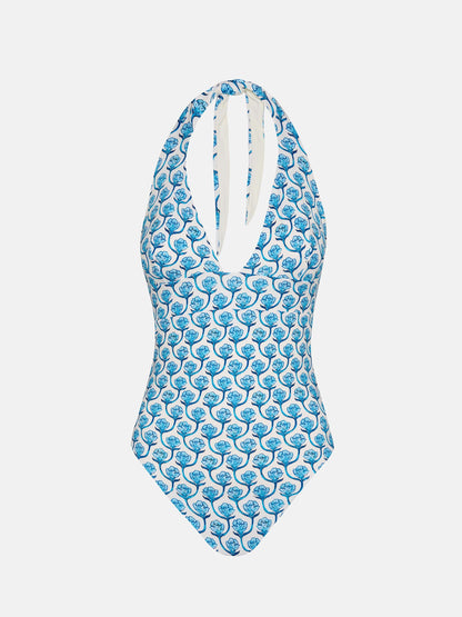 Marylin one-piece swimsuit with floral print
