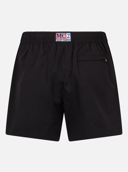 Man short-length black swim shorts Master