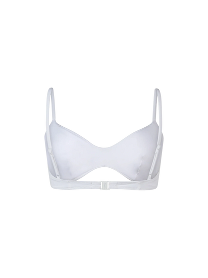 Woman white scoop bralette beach top May