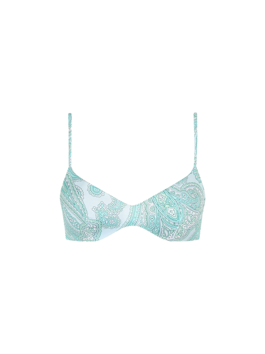Woman paisley scoop bralette beach top May