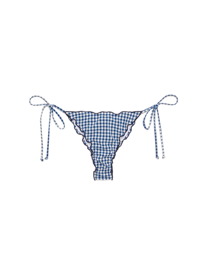 Miami cheeky swim briefs with gingham print
