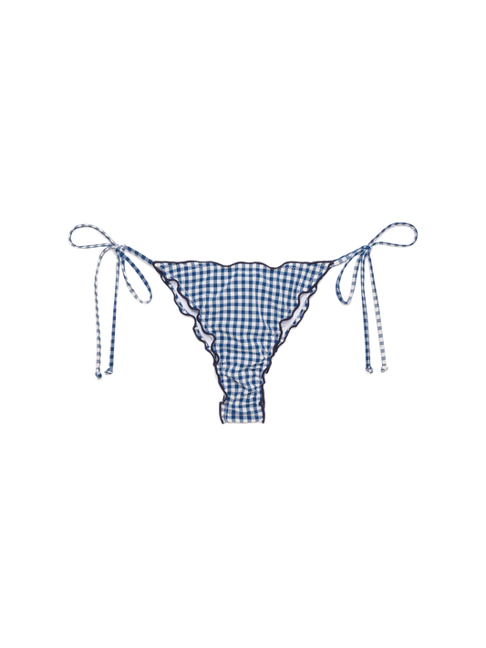 Miami cheeky swim briefs with gingham print