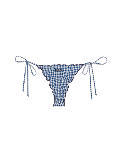 Miami cheeky swim briefs with gingham print