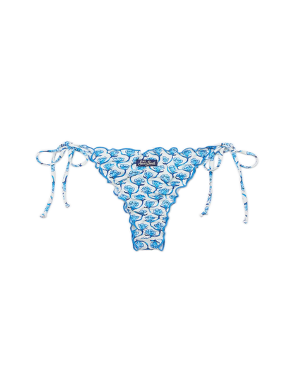Miami cheeky swim briefs with floral print