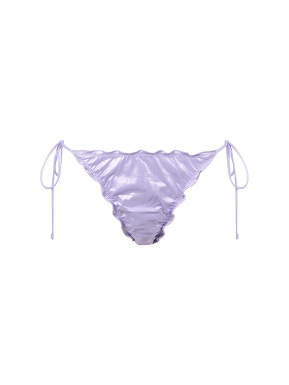 Woman lamina lilac cheeky swim briefs Miami