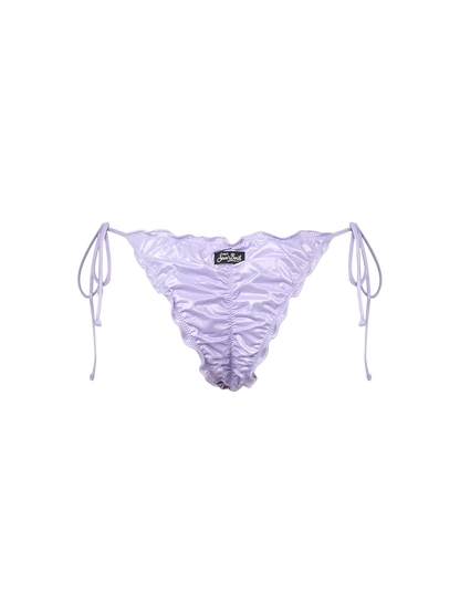 Woman lamina lilac cheeky swim briefs Miami