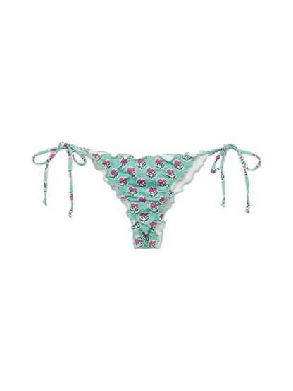 Miami cheeky swim briefs with floral print