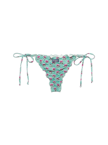 Miami cheeky swim briefs with floral print