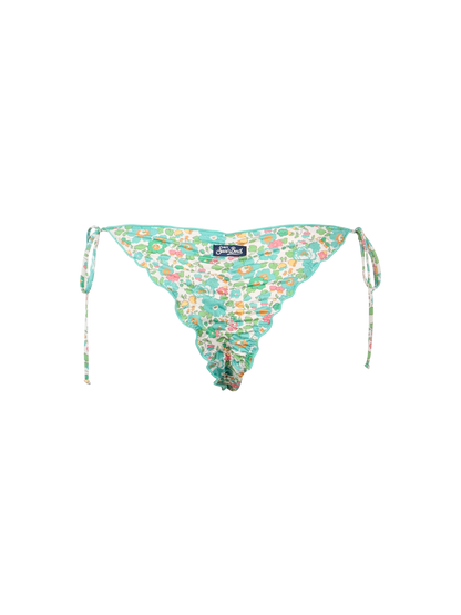 Woman Betsy cheeky swim briefs Miami | MADE WITH LIBERTY FABRIC