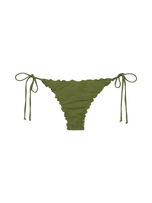 Miami zebra embossed cheeky swim briefs