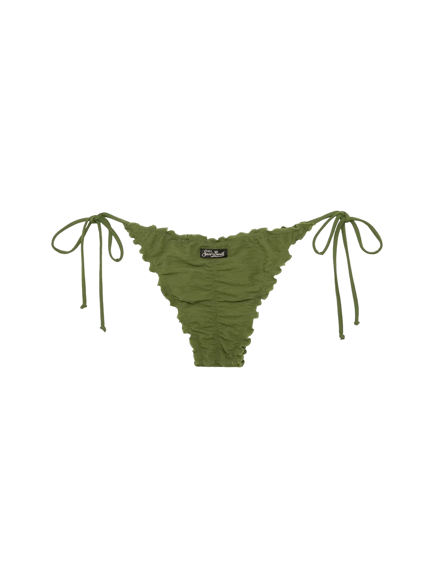 Miami zebra embossed cheeky swim briefs