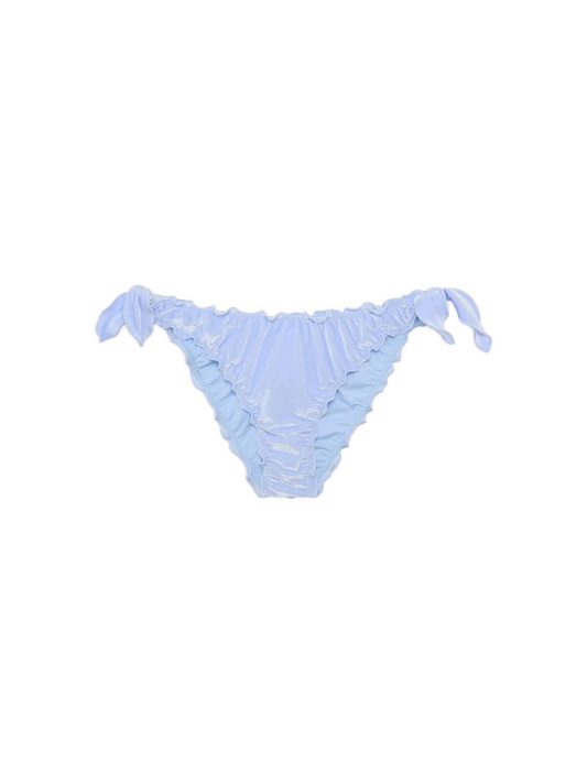 Moon light blue velvet classic swim briefs