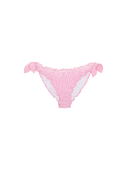 Moon seersucker classic swim briefs with striped print