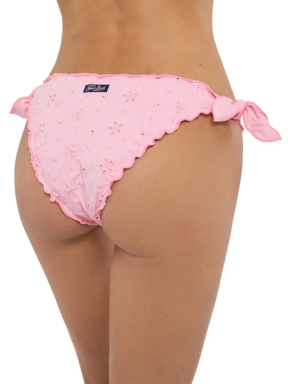 Moon pink Sangallo lace classic swim briefs