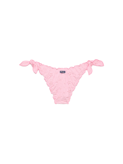 Moon pink Sangallo lace classic swim briefs