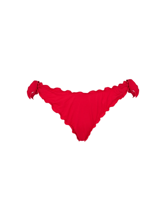 Woman red classic swim briefs Moon