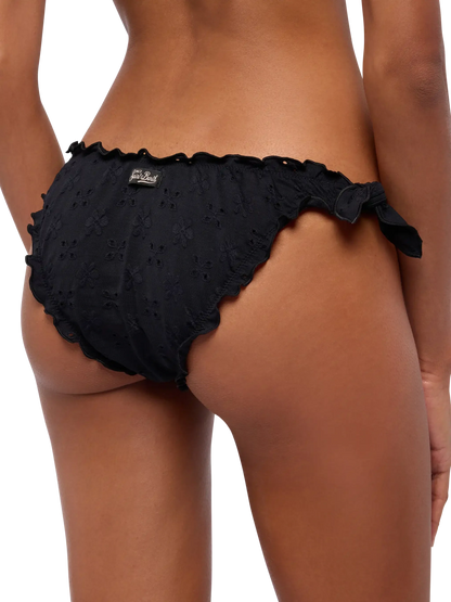 Moon black Sangallo lace classic swim briefs