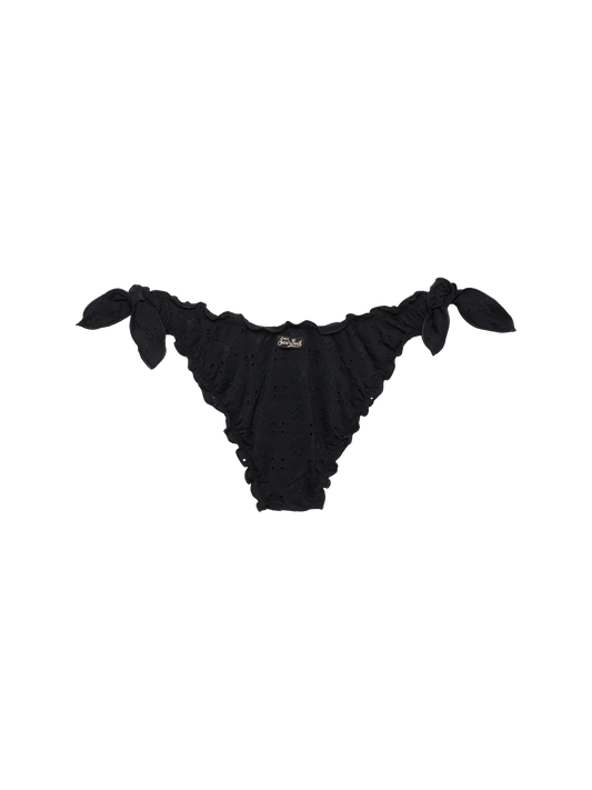 Moon black Sangallo lace classic swim briefs