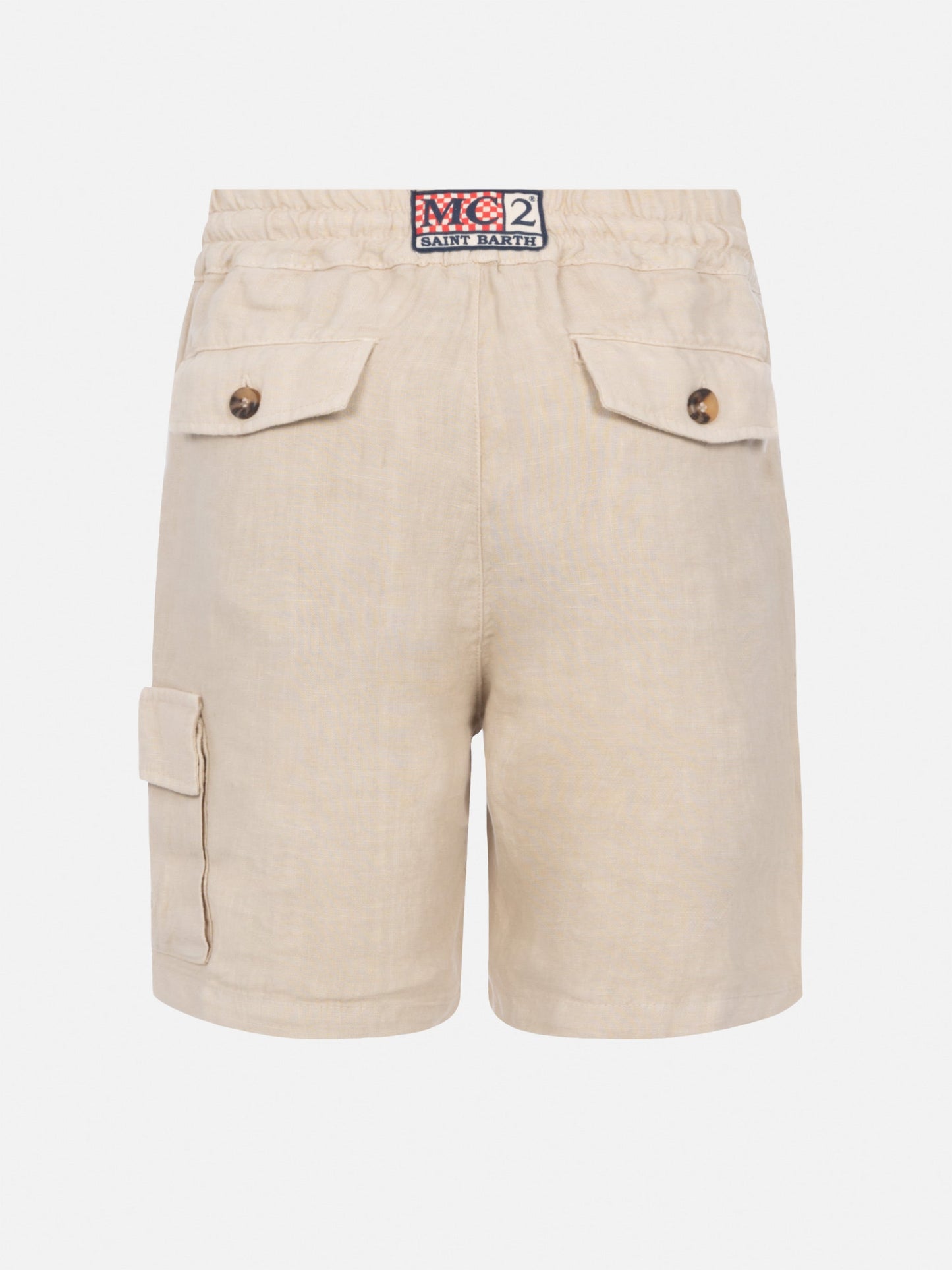 Marseille Jr beige linen bemuda