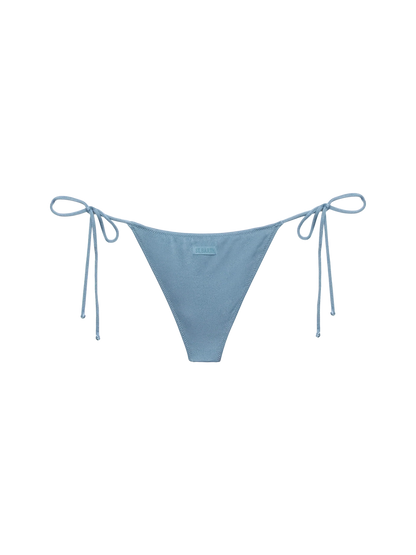 Marielle avio blue classic swim briefs with rhinestone embellishment