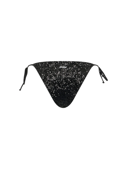 Woman black sequins swim briefs Marielle