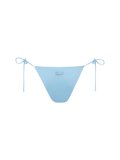 Marielle light blue classic swim briefs with striped rhinestone embellishment